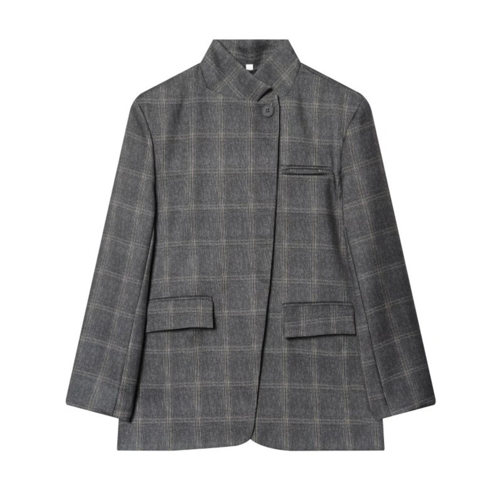 ZARA Chinese Vintage Plaid Blazer Spring Fall
